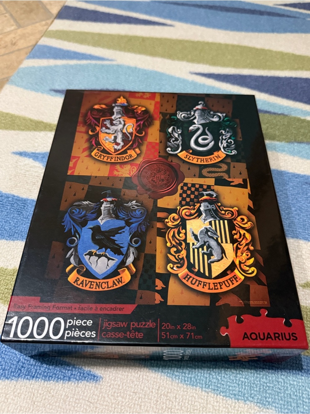 Harry Potter Hogwarts House Crests 1000-Piece Jigsaw Puzzle -
